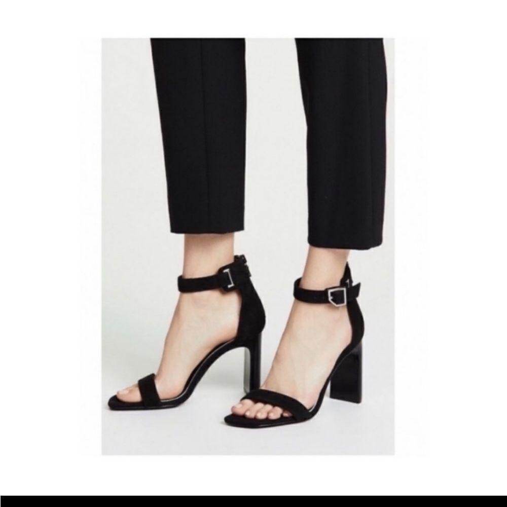 NIB Rag & Bone Ellis Mid Heel Suede Leather In BLACK - Picture 3 of 8
